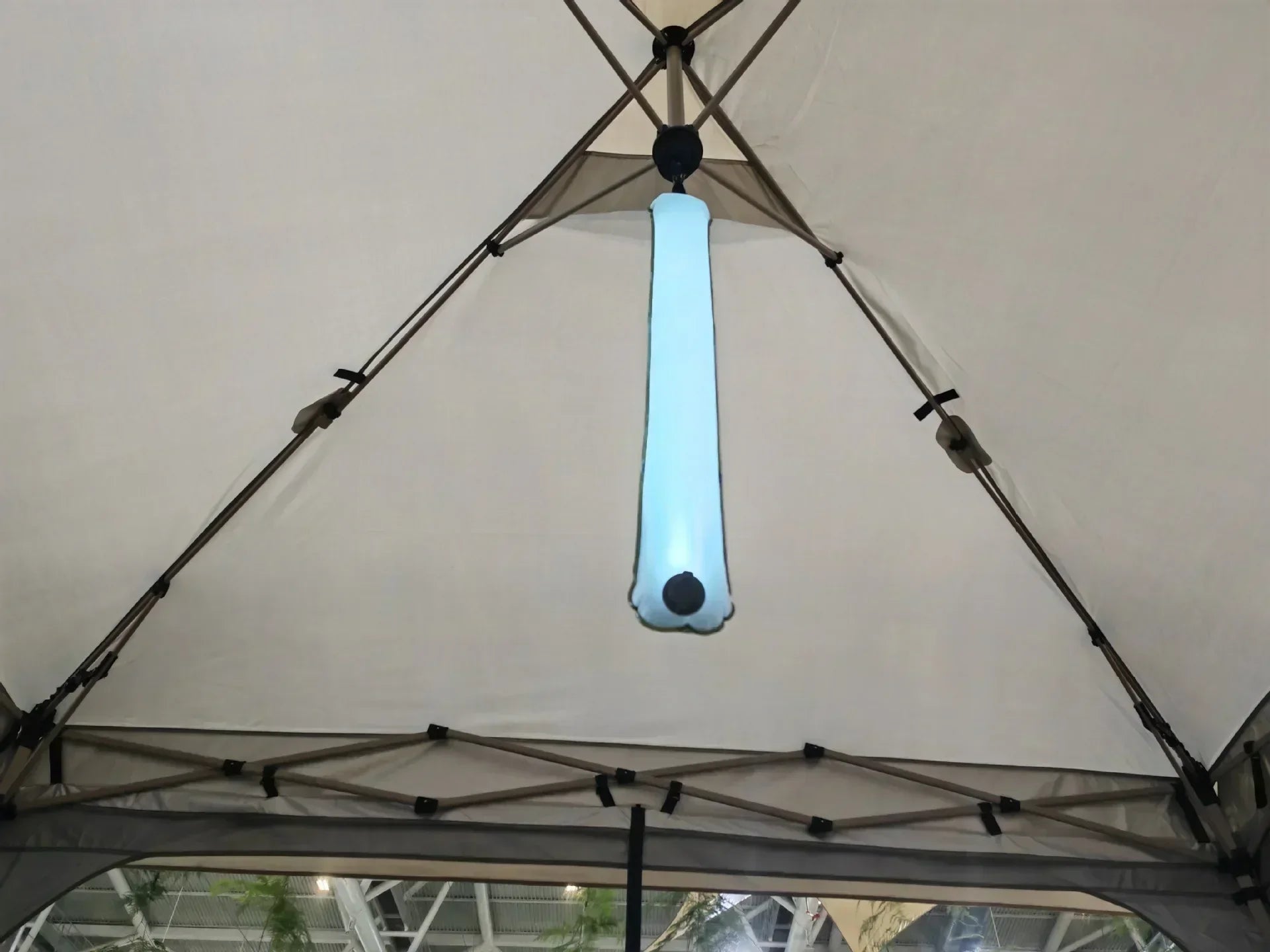 Wasserdichte Zeltleuchte für den Außenbereich, aufblasbare Campingleuchte mit magnetischer, solarbetriebener, wiederaufladbarer USB-Campinglampe