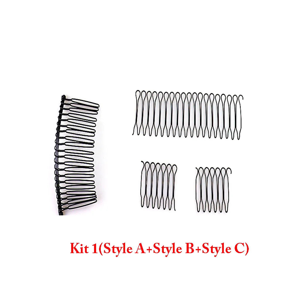 Haar-Finishing-Clip U-förmig – Ganztags-Halt, Unsichtbar, Biegsam | Legierung | 5 Stile & 2 Sets
