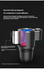 2-in-1-Auto-Tassen-Tassenhalter, wärmer, intelligente Auto-Tasse, Auto-Heizung, Kühlbecher, Touchscreen, Büro-Tassen-Tassenhalter für Zuhause und Reisen