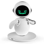 Eilik Chrome Silver – Interaktives Touch-Schreibtischspielzeug, süße Roboter-Haustiere mit vielen Emotionen. Lustige Animationen, Minispiele