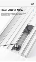 Möbelbeschläge in Sondergröße, Schlafzimmer, Aluminium, eingebetteter Kleiderschrank, Platzierungstür, koplanare Dämpfung, Schiebesystem