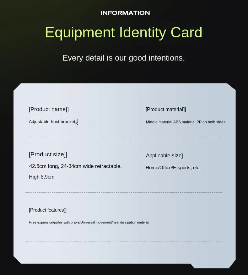 Mobiler PC-Turmständer, verstellbarer Computer-CPU-Halter, Teleskop-Desktop-Ständer, CPU-Wagen mit RGB-Lüfter, Wärmeableitung
