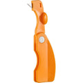PDQ Orangenschäler & Zitrusöffner – Faltbar, 12×3cm, PP-Kunststoff | Für Orangen, Zitronen & Zitrusfrüchte | Orange