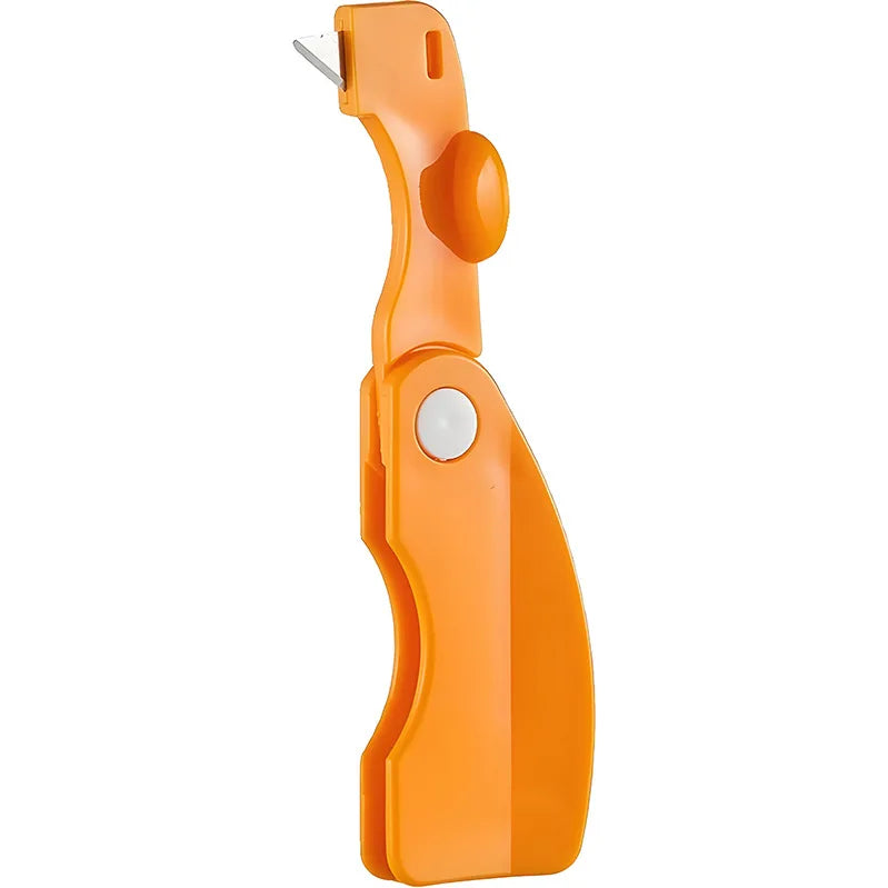 PDQ Orangenschäler & Zitrusöffner – Faltbar, 12×3cm, PP-Kunststoff | Für Orangen, Zitronen & Zitrusfrüchte | Orange