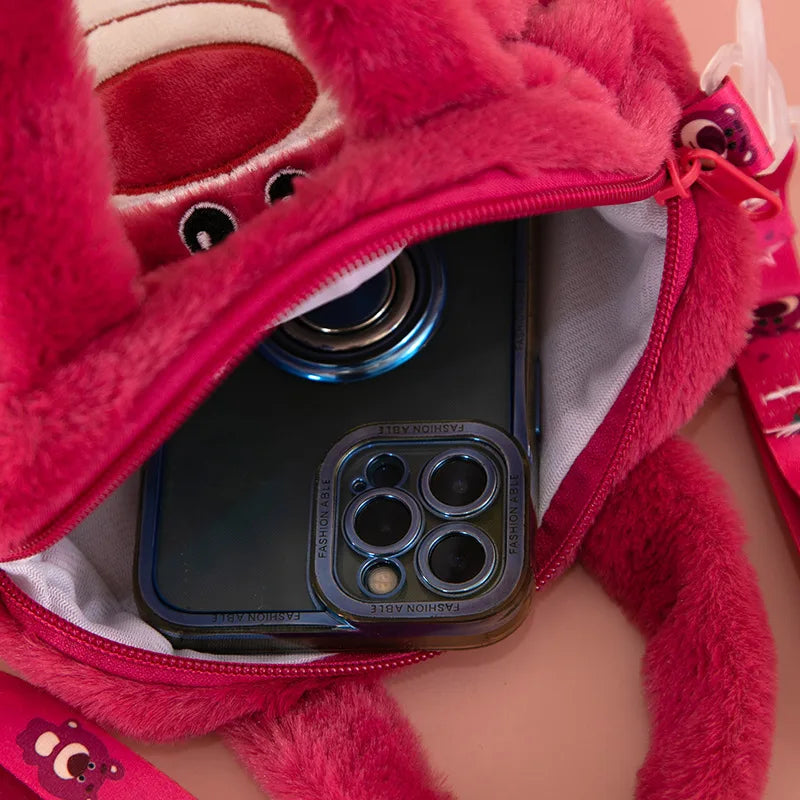 Hello Kitty Sanrio Plüschtasche Kuromi Melody Cartoon Anime Tragbare Handtasche Umhängetasche Kosmetik Kawaii Aufbewahrungstasche Damen Mädchen Geschenk