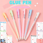 Candy Farbe Kleber Stift Handbuch Abgabe Stift Schnell Trocknend Dot Gule Stick DIY Hohe Viskosität Kleber Schule Büro Liefert
