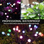 12LED Solar Glühwürmchen Lichter Solar Garten Feuerwerk Licht Im Freien Wasserdichte Wiegenden Licht für Hof Terrasse Pathway Dekoration