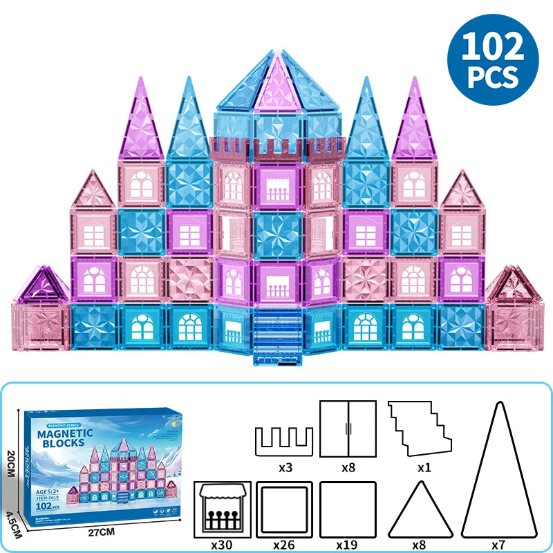 Kinderspielzeug, magnetische Fliesen, Frozen-Set, Klassenzimmer-Essentials, Magnet-Bauspielzeug für Kleinkinder, Vorschule, Montessori-Lernspiele für