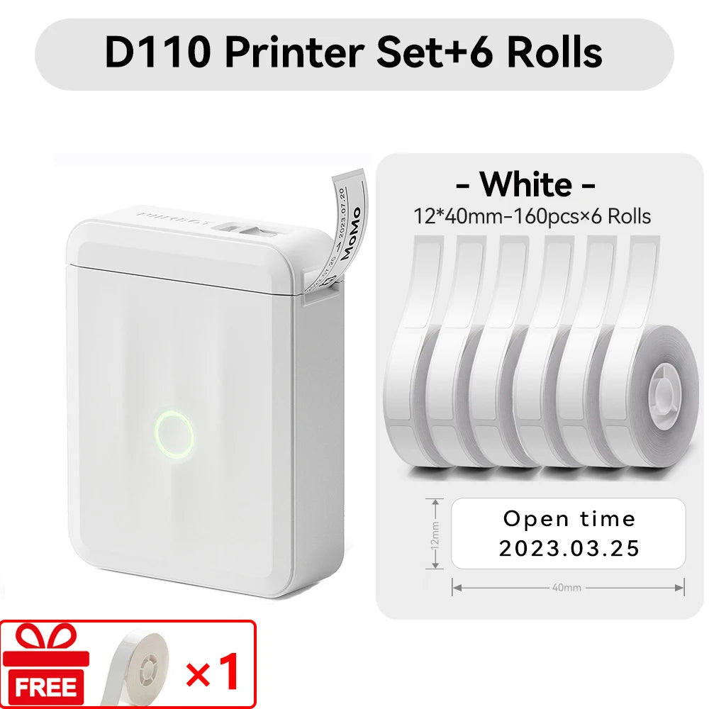 Niimbot D110 Mini Handlicher Thermodrucker Kabellose Etikettenmaschine