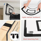 Basketball-Wäschekorb zum Aufhängen – Großes Fassungsvermögen, Wasserdicht | Holz & Acryl