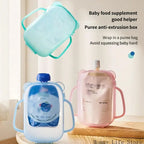 OOTDTY Quetschbeutel-Halter für Babys – Auslaufsicher, transparent, für Joghurt & Babykost, 3 Farben