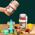 2-Wege-Verschlussbehälter für Joghurt und Müsli – Tragbarer Frühstücksbecher mit Deckel