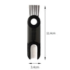 1 Stück Lamgool 3-in-1-Flaschenspalt-Reinigungsbürste, multifunktionale Bürste, Becher-Fugenreinigungswerkzeuge, Mini-Silikon-Becherhalter-Reiniger