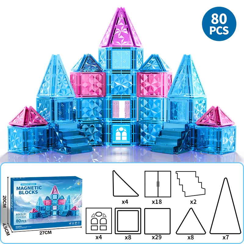 Kinderspielzeug, magnetische Fliesen, Frozen-Set, Klassenzimmer-Essentials, Magnet-Bauspielzeug für Kleinkinder, Vorschule, Montessori-Lernspiele für