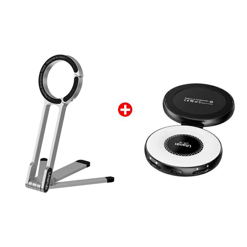 Ulanzi MA30 Magsafe Telefonstativ, doppelseitiger magnetischer Telefonhalter, Telefonständer für iPhone 16, 15, Outdoor-Reisen, Vlog, Live-Streaming