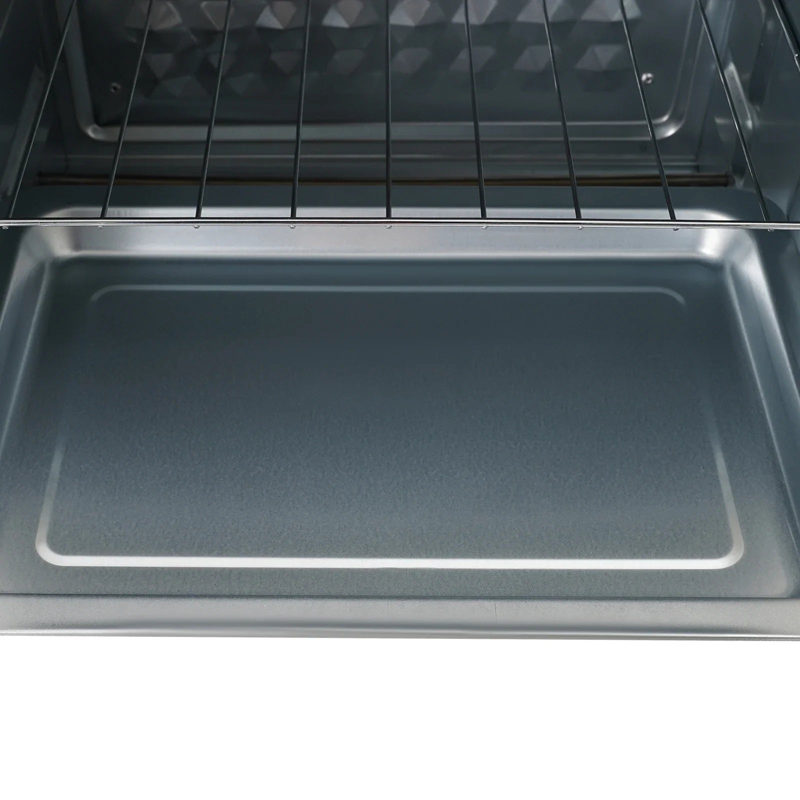 22-Liter-Miniofen kompakt mit Pizza-Funktion und Sichtfenster, 120 ° C bis 250 ° C, 60-Minuten-Timer, 1000 Watt, in Weiß