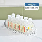 Stapelbarer Kühlschrank-Organizer, Behälter, Pop-Soda-Dosenspender, Getränkehalter für Kühlschrank, durchsichtiges Kunststoff-Aufbewahrungsregal für Lebensmittel in Dosen