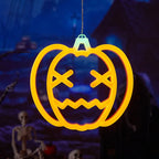 Halloween Fenster Lichter, Home Indoor LED Kürbis Spinne Geist, LED Decor Lampe 2024, Halloween Party, Hängende Dekoration, Kinder Gefälligkeiten