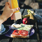Tragbarer Butterschneider, Käsehobel, Quetschspender