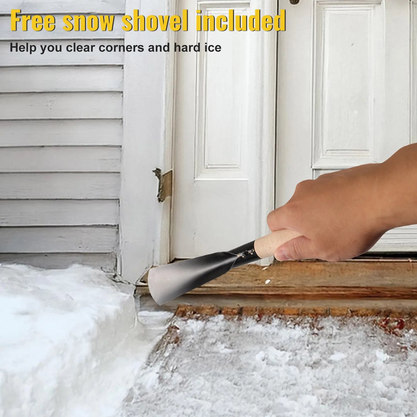 CONENTOOL 33000 U/min 1500 W faltbare elektrische Schneeschaufel 21 V Akku-Schneereiniger Schneefräse Gartengeräte für Makita 18 V Akku