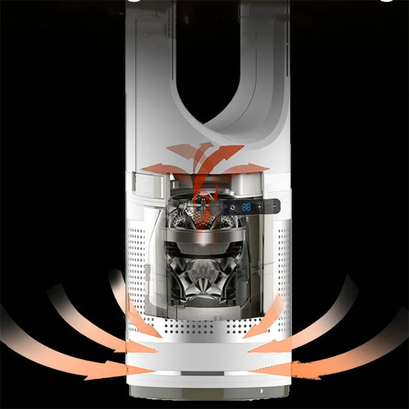 46-Zoll-Ventilator, heißer und kalter Wind, intelligente stehende Ventilatoren, Bodenventilator für Zuhause, Turm, geräuschlose Fernbedienung, Luftzirkulator, Lüfter