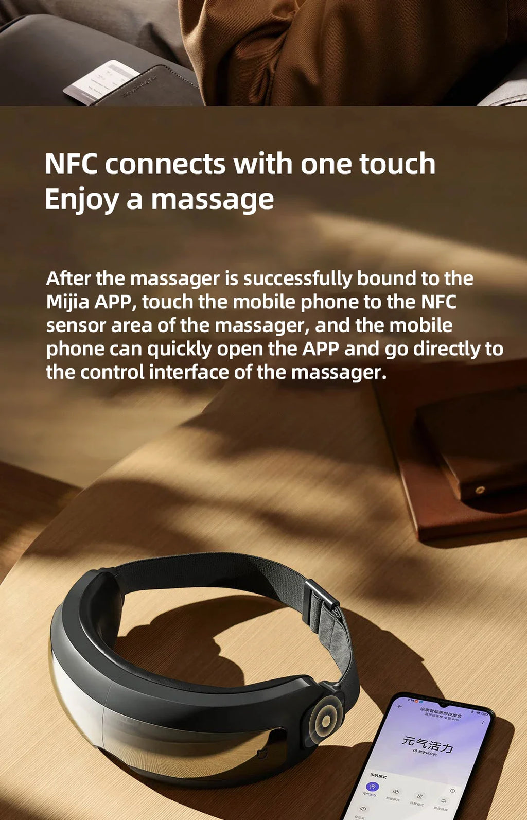 Xiaomi Mijia Smart Eye Massager Hot Compress Zone Massage Lindert Müdigkeit Augenpflegeinstrument Arbeit mit der Mi Home App