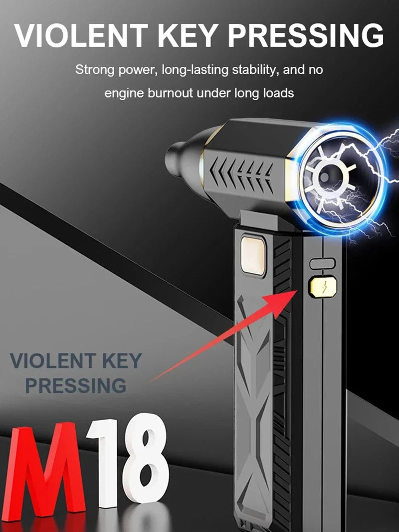 Xiaomi 400000 U/min Violent Fan Leistungsstarkes elektrisches Gebläse Tragbarer Staubreiniger Typ C Aufladung 53 m/s Bürstenloser Turbo-Jet-Lüftergebläse