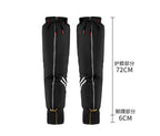72CM Winter Motorrad Knie Wärmer Fleece Verdicken Pad Warme Wasserdichte Knie Ärmeln