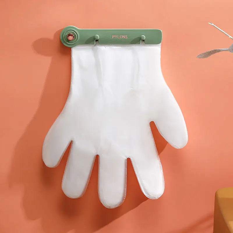 Untior Einweghandschuh-Spender – Wandmontage, 100–300 Stück, Weiß/Grün/Rosa, Küche & Haushalt