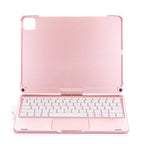360 Grad drehbare BT-Tastatur für wiederaufladbare kabellose Tastatur und Maus mit 7-Farben-Hintergrundbeleuchtung für iPad 10,2/10,5 Zoll