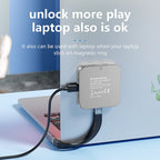 Blueendless Magnetisches M2 2230 2242 NVMe SSD-Gehäuse mit Lüfter 100 W PD-Aufladung Typ C NVMe PCIE SSD-Gehäuse für iPhone Mac