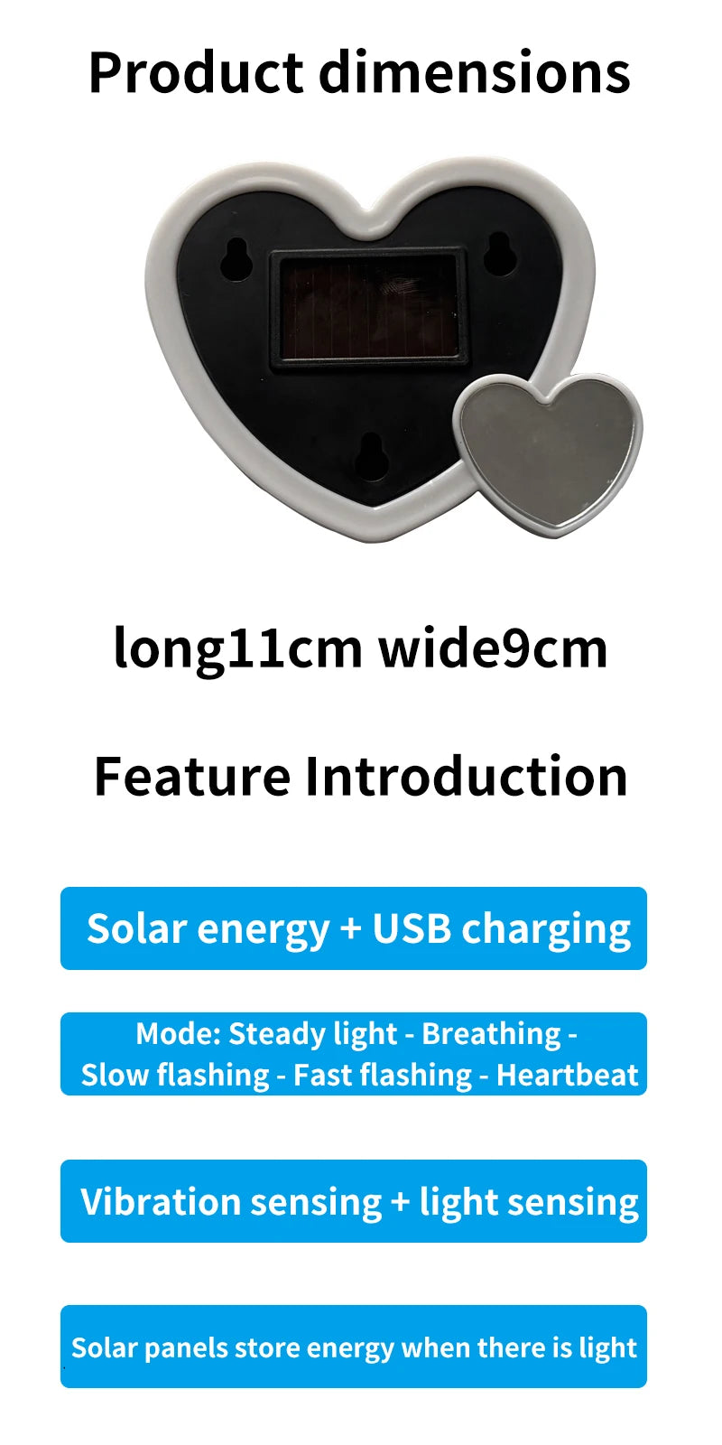 Neues solarbetriebenes Auto mit dreieckigen Fenstern, herzförmigen Neonlichtern, beleuchteten Heckscheiben, Innendekoration, Atmosphäre