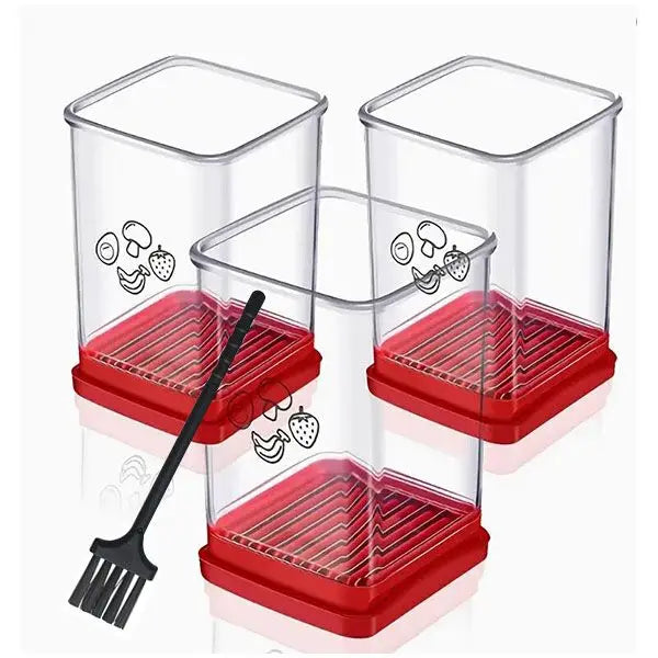 Coupe-fruits rapide avec plaque de poussée, coupe-œufs, coupe-fraise et banane, préparation rapide de salades de fruits et légumes, gadget de cuisine