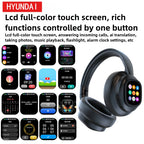 HYUNDAI X1PRO Bluetooth 6.0 Kopfhörer – KI-Übersetzung 100+ Sprachen | Touch-Control LED-Display
