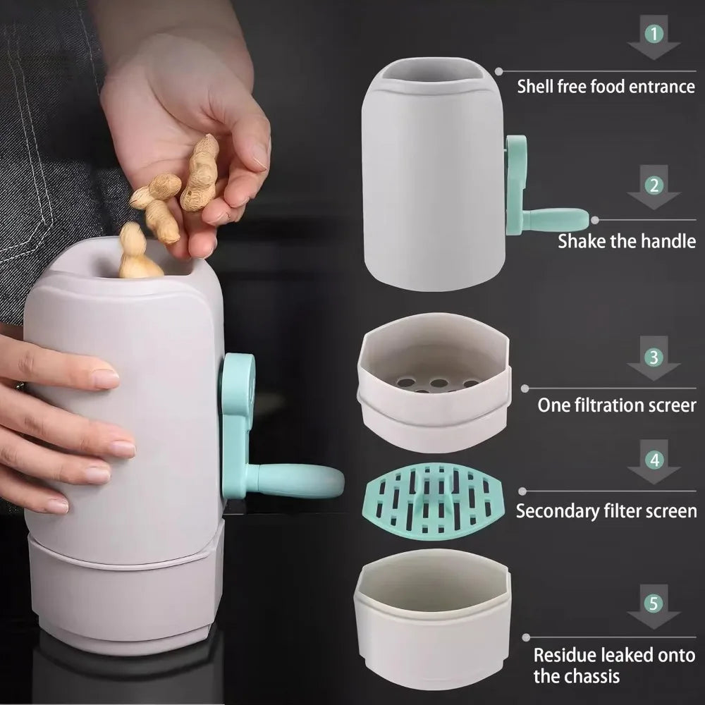 Pistazienöffner, Erdnussschälmaschine, automatischer Erdnussschäler, Erdnussschäler, einfach und lustig, Zubehör für die Küche zu Hause