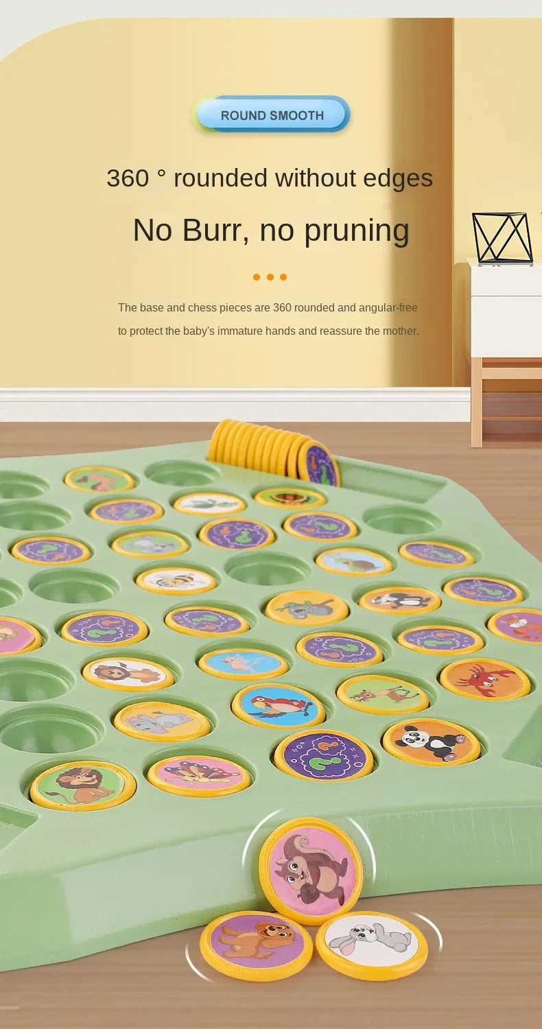 Tier Flip Schach Spaß Memory Spiel Brettspiele Eltern-Kind-Interaktive Familie Party Brettspiele Kinder Erwachsene Sozialen Tisch Spiel