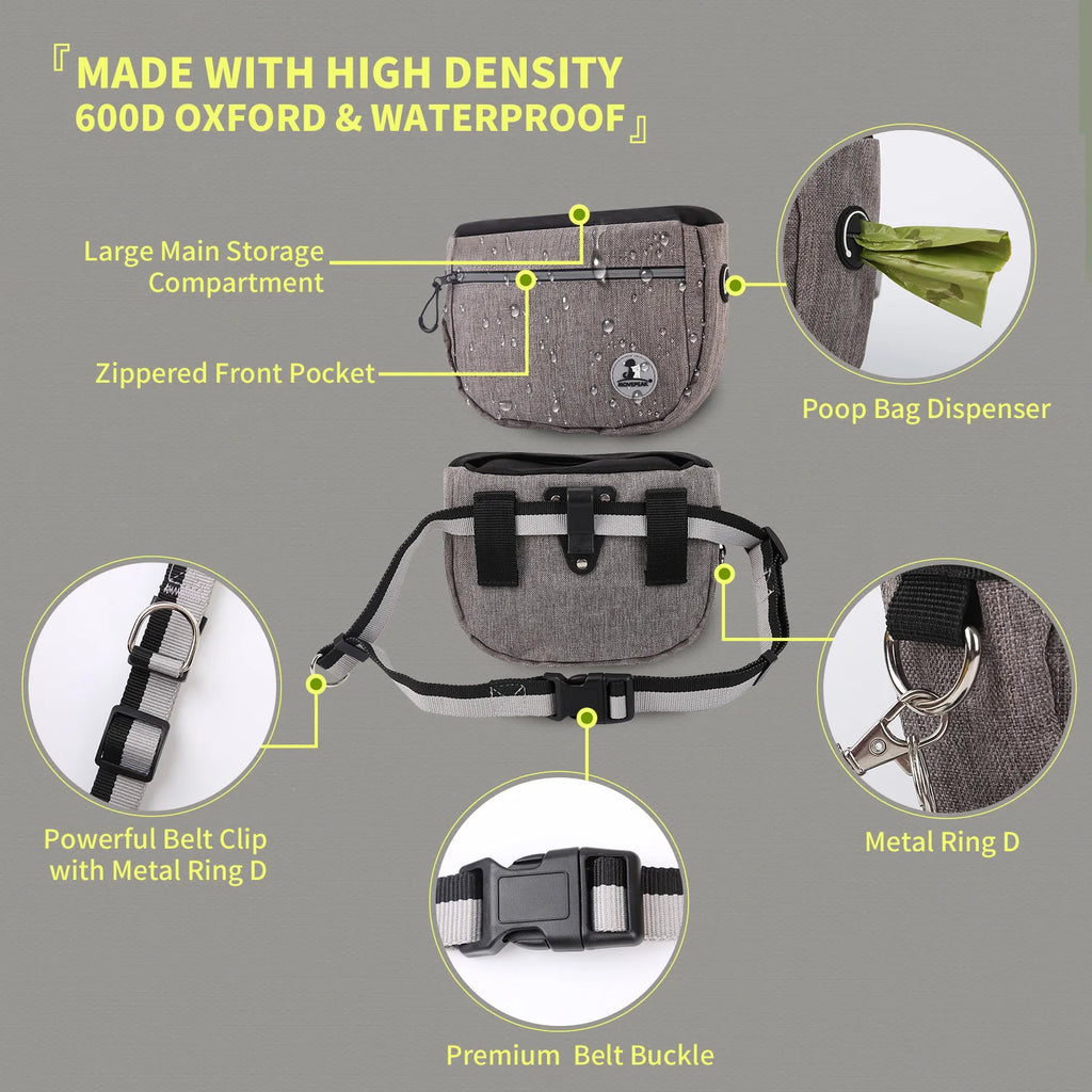 Tragbare Hund Ausbildung Taille Tasche Hände Freies Snack Belohnung Tasche Große Kapazität Outdoor Puppy Treat Tasche Fanny Pack Haustiere Acessorios