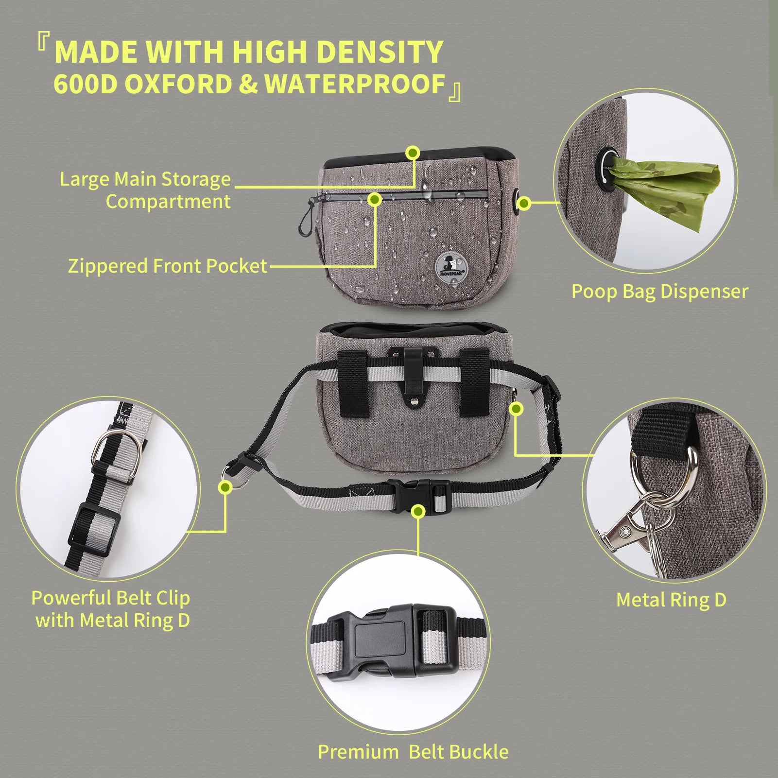 Tragbare Hund Ausbildung Taille Tasche Hände Freies Snack Belohnung Tasche Große Kapazität Outdoor Puppy Treat Tasche Fanny Pack Haustiere Acessorios