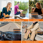A07R Cordless Electric Lunch Box With 16000Mah Battery Rechargeable Self-Heating Food Warmer For Work/Travel Car/Office Us Plug