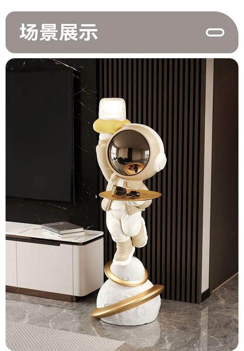 Moderne nordische Stil Wohnkultur Astronaut stand große Ornamente Skulptur Harz Handwerk Statue Schlafzimmer Einweihungsgeschenk