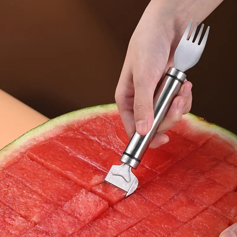 Windmühlen-Wassermelonenschneider aus Edelstahl – Obstteiler für Wassermelone, Honigmelone & mehr