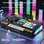 CONUSEA Kinder DJ-Mixer Controller – Bluetooth, Mikrofon, LED-Beleuchtung, Lernspielzeug | CE-Zertifiziert