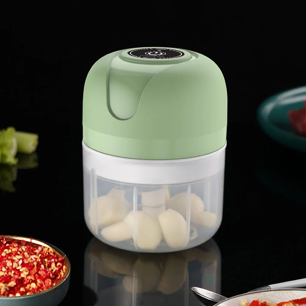 Mini-USB-Knoblauchpresse, kabellos, 100/250 ml, Gemüse-, Chili- und Fleischwolf, Küchenhelfer