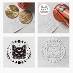 Embosser-Stempel, Logo, individuelle Hochzeit, Bibliothek, Buch, private Siegel, individuelle Anpassung, Umschlag, Party-Einladung, Prägestempel, DIY