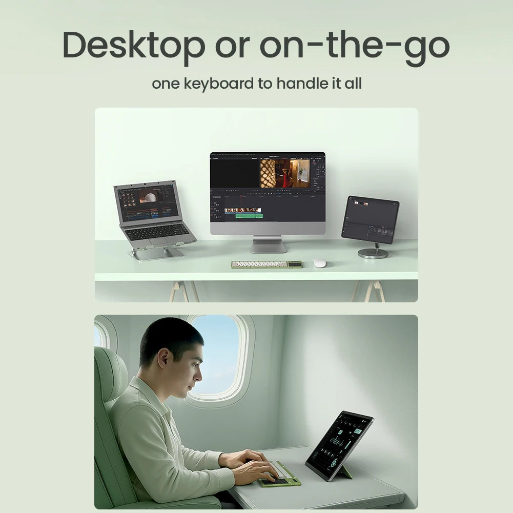 NILLKIN Klappbare Bluetooth-Spieltastatur, kabellos, iPad, Handy, Tablet, universelles Notebook, kompakt, tragbar, Gaming-Tastatur