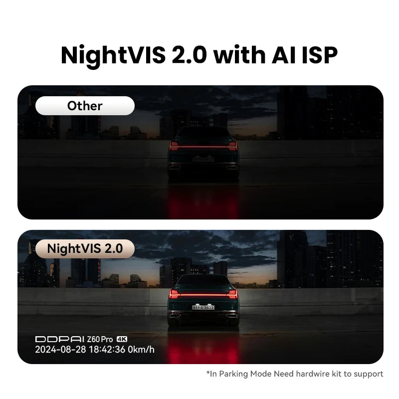 2025 neue DDPAI 4K Dash Cam Z60 Pro Unterstützung Vorne und Hinten Innen Auto Kamera SONY STARVIS2 678 Sensor 5GHz Wi-Fi ADAS 4G Auto DVR