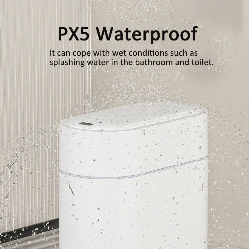 9L Sensor-Mülleimer mit Deckel, Zwei-Wege-Automatikverpackung, Adsorption, Mülleimer, Zuhause, Küche, Toilette, schmaler Schlitz, Wandmontage-Abfallbehälter