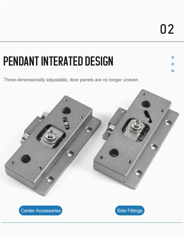 Möbelbeschläge in Sondergröße, Schlafzimmer, Aluminium, eingebetteter Kleiderschrank, Platzierungstür, koplanare Dämpfung, Schiebesystem