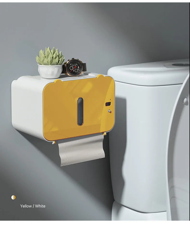 Induktion Toilettenpapierhalter Regal Automatische Papier Aus Wc Papier Rack Wand-Wc Papier Spender Badezimmer Zubehör