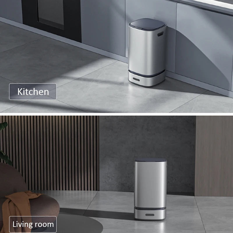 13L Smart Mülleimer mit automatischer Verpackung Müllsack Badezimmer Toilette Mülleimer Automatische Close Bag Adsorption Papierkorb